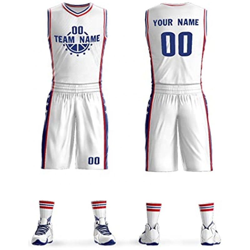 Grey & White Basketball Uniform