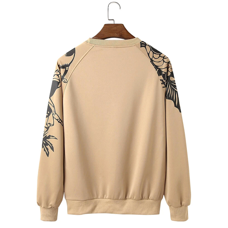 Contrast Printed Sweatshirts