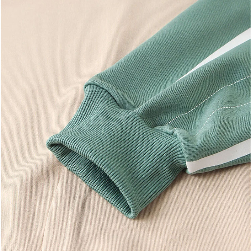 Patchwork Kangaroo Pocket Sweatshirts