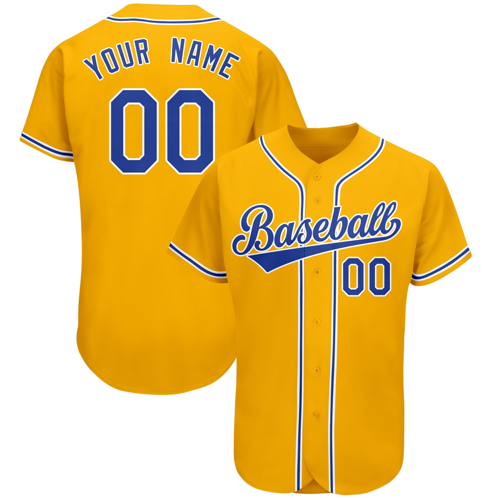 Wholeale Yellow Baseball Jersey